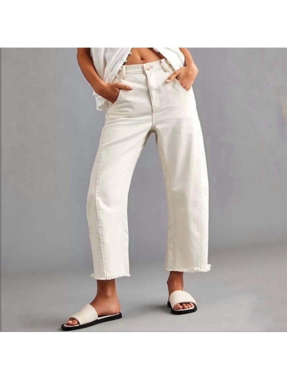 Free People Barrel Jeans Sz 28